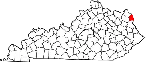 State map highlighting Boyd County