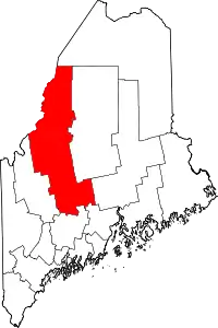 State map highlighting Somerset County