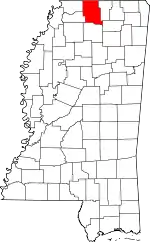 State map highlighting Marshall County