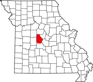 A state map highlighting Morgan County in the middle part of the state.