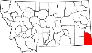 State map highlighting Carter County