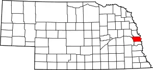 State map highlighting Douglas County