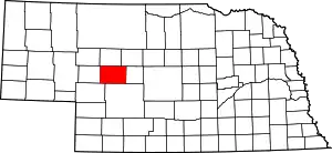 State map highlighting McPherson County