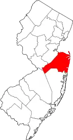 Monmouth County map