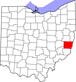 Belmont County map