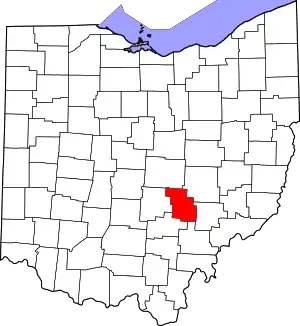 State map highlighting Perry County