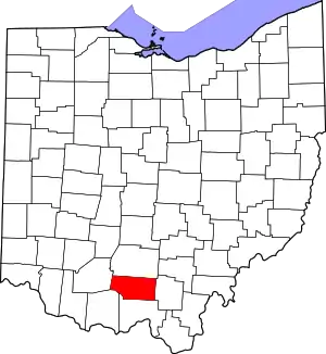 State map highlighting Pike County