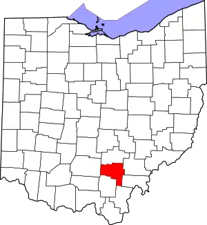 Vinton County map