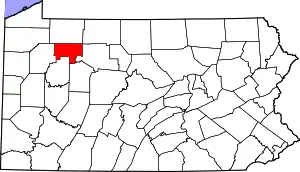 Map of Forest County, Pennsylvania