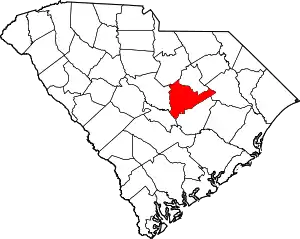 State map highlighting Sumter County