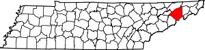 State map highlighting Greene County