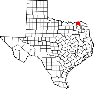 Location of Lamar County