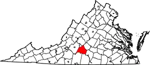 State map highlighting Campbell County