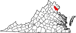 Location within the Commonwealth of Virginia