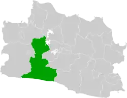 Location within West Java