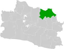 Location within West Java