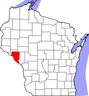 State map highlighting Buffalo County