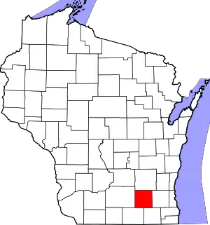 State map highlighting Jefferson County