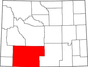 Sweetwater County map