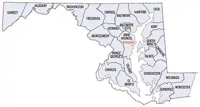 Image 13Maryland's counties (from Maryland)