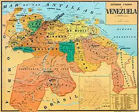 United States of Venezuela in 1890