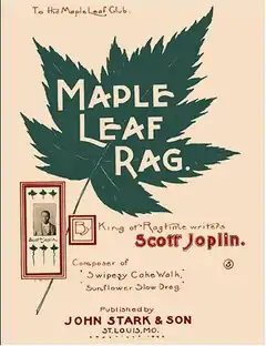 Third edition of the "Maple Leaf Rag" sheet music, pre 1923