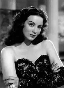 Black-and-white photo of María Félix.