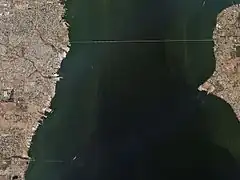 Maracaibo Lake Narrows, the city of Maracaibo connected by bridge to the Eastern Coast cities.