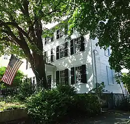 House with flag