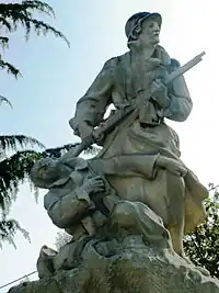 The war memorial in Marcelcave