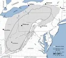 Extent of Marcellus Shale