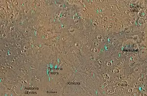 Map of Mare Tyrrhenum quadrangle.