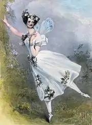 Marie Taglioni in Zephire et Flore (c. 1831)