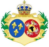 Coat of arms of Maria Leszczyńska as Queen of France