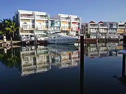 Vacation condos by the Boquerón Marina.