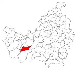 Location in Cluj County