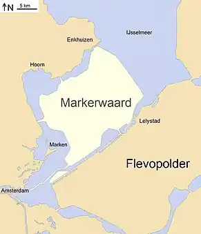 The Markerwaard as planned in 1981