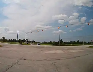 Intersection of U.S. 31 and State Highway 10, in Green Township