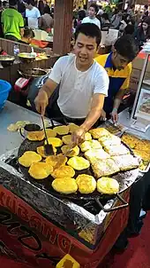 Martabak kubang and roti cane preparation in Indonesia