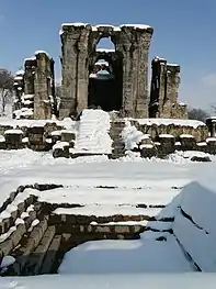 Ruins in winter of 2012