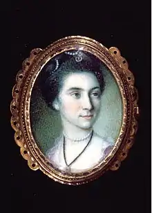 Portrait of Martha Parke Custis, known as Patsy, at age 16