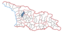 Location of the municipality within Georgia