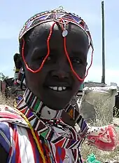 Image 1Maasai woman in traditional headdress and attire. (from Culture of Kenya)