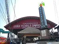 Covered court and 1878 Masantol Monument