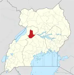 District location in Uganda