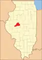 Mason County at the time of its creation in 1841