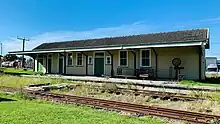 Matawhero Railway Station was moved to ECMoT site in 1995 and was restored to be able to help run the Museum's internal railway and the Makaraka section of the Moutohora Line that terminates at the museum.