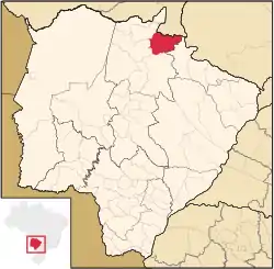 Location in Mato Grosso do Sul  state