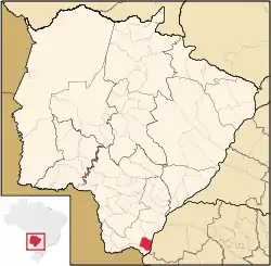 Location in Mato Grosso do Sul  state