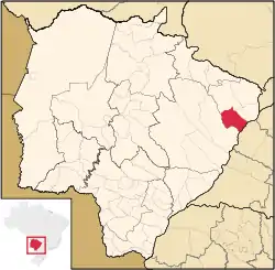 Location in Mato Grosso do Sul  state